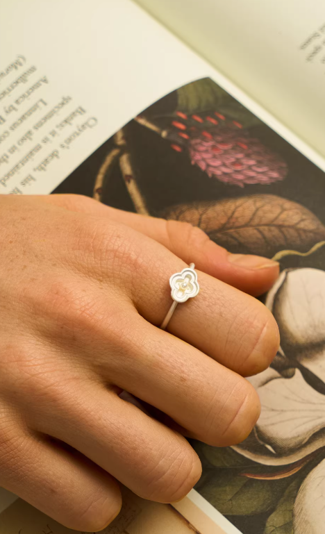 Manor Series Begonia Pearl Cocktail Ring