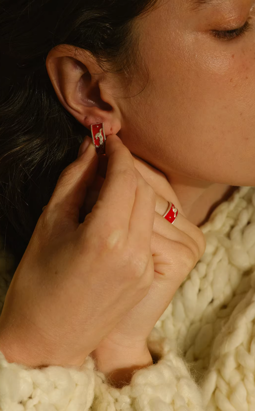 Enamel Prairie Red Pony Ring