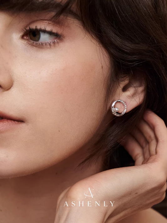 Oval Harmony Double Loop Earrings